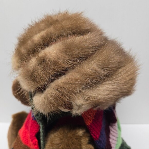 Vintage Deborah Exclusive Real Mink Fur Crochet Beanie Hat - Picture 4 of 9